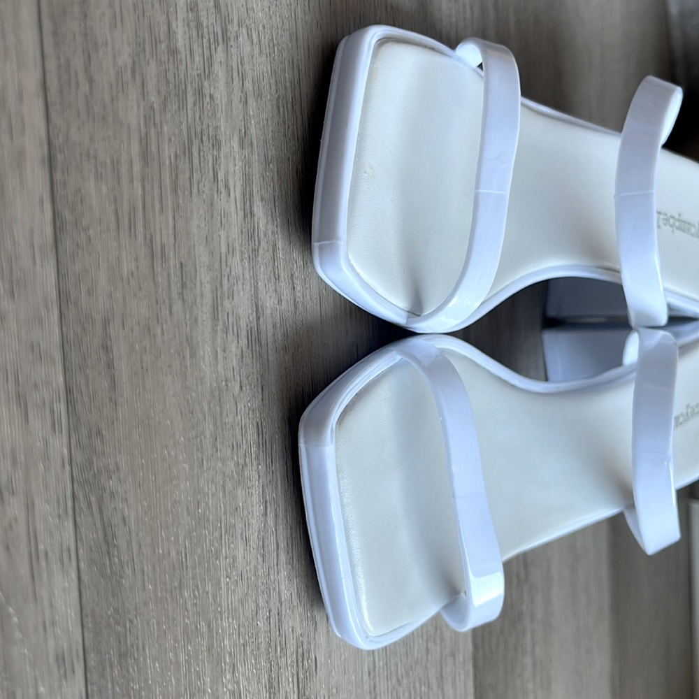 JEFFERY CAMPBELL White Square Toe Heeled Sandals 🤍 - Picture 4 of 6